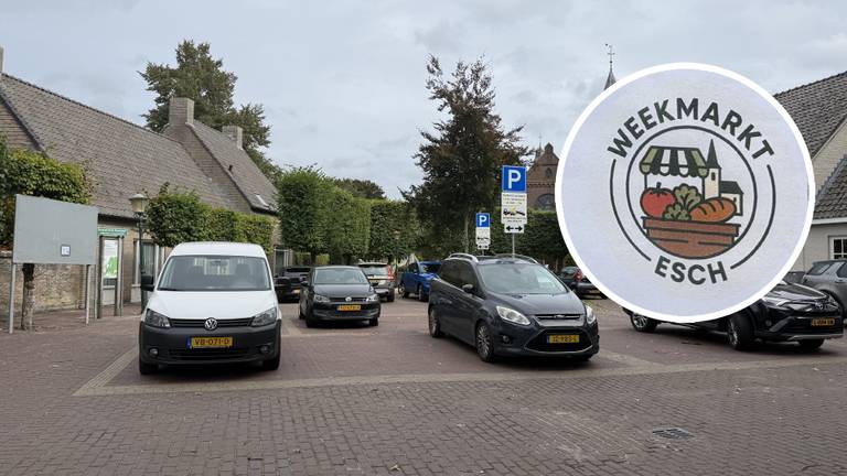 Op het Marktplein in Esch komt eind september een weekmarkt (foto: Megan Hanegraaf).