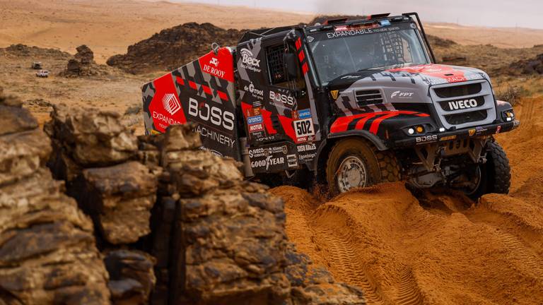 Janus van Kasteren won in januari 2023 de Dakar Rally (foto: ANP).