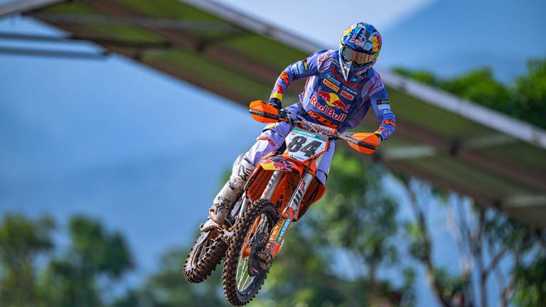 Jeffrey Herlings in actie tijdens vorig seizoen (foto: ANP).