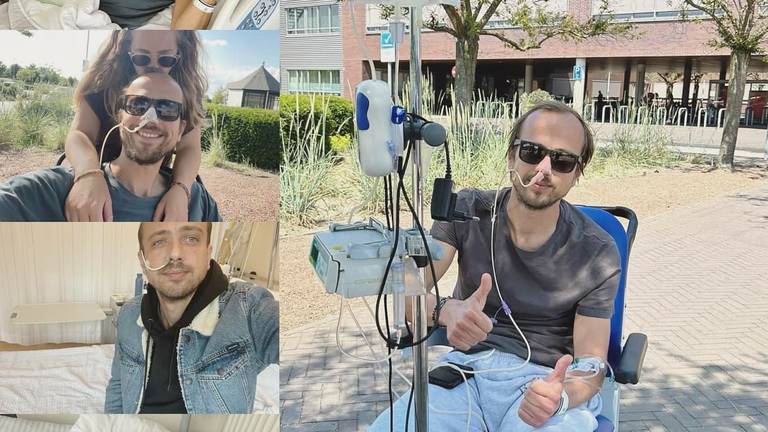 Geert Hoes probeert ondanks alle ellende positief te blijven (foto: Facebook Geert Hoes).