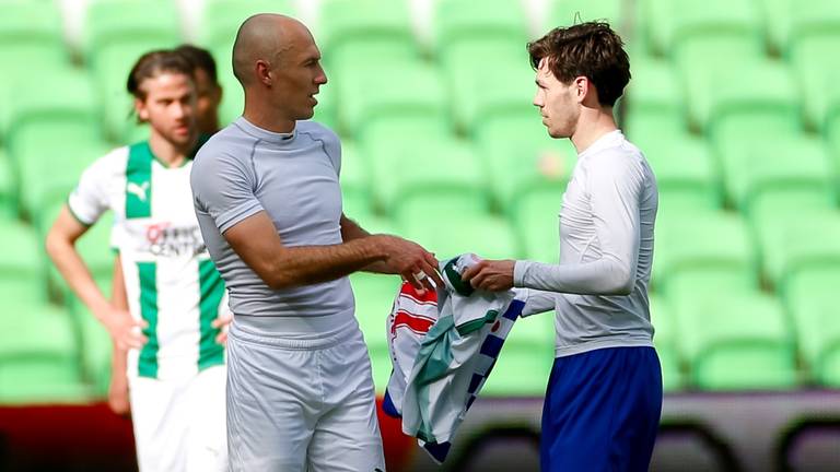 Arjen Robben en Mitchell van Bergen