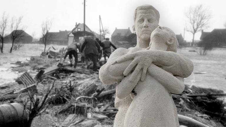 Foto's: Stichting Herdenking Watersnoodramp 1953 gemeente Moerdijk.