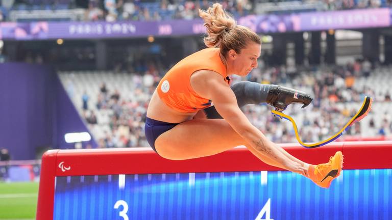 Marlène van Gansewinkel springt naar paralympisch zilver (foto: ANP).