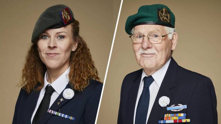 Stephanie Verhoef en Jaap Constandse (foto's: Nederlandse Veteranendag).