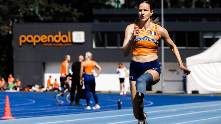 Kimberly Alkemade op haar trainingscomplex Sportcentrum Papendal. (Foto: ANP, Rob Engelaar)