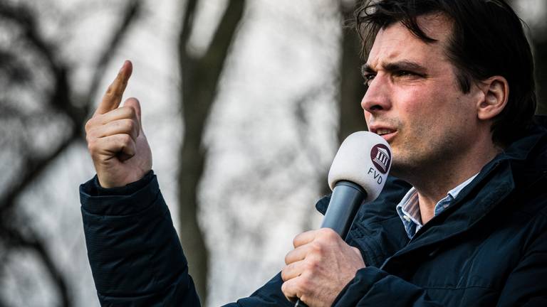 Thierry Baudet in Eindhoven (Foto: ANP).