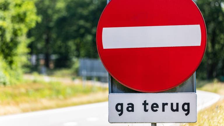 De automobilist werd op de A17 van de verkeerde weghelft geplukt (beeld: ANP).