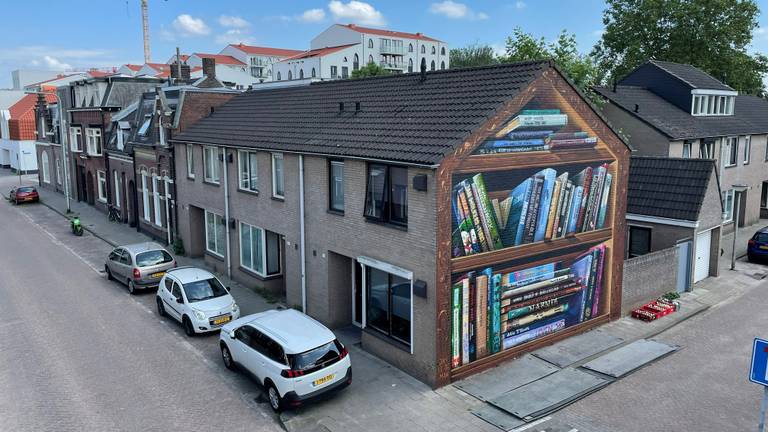 Street art op de zijkant van een huis in Tilburg (foto: Jan Heinsbroek/JanIsDeMan)