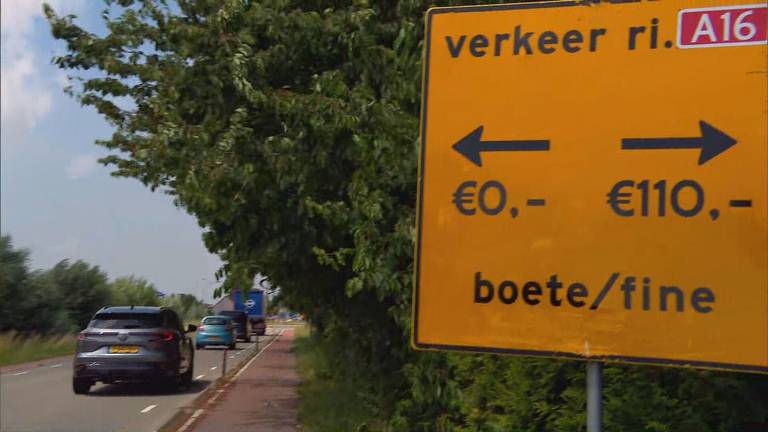 Niet waarschuwen, maar meteen bekeuren als sluipverkeer in de fout gaat (foto: Omroep Brabant).
