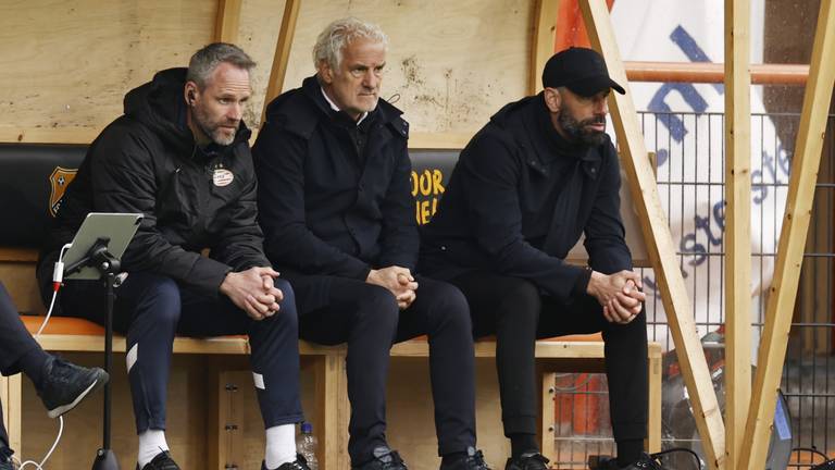 André Ooijer, Fred Rutten en Ruud van Nistelrooij (Foto: ANP)