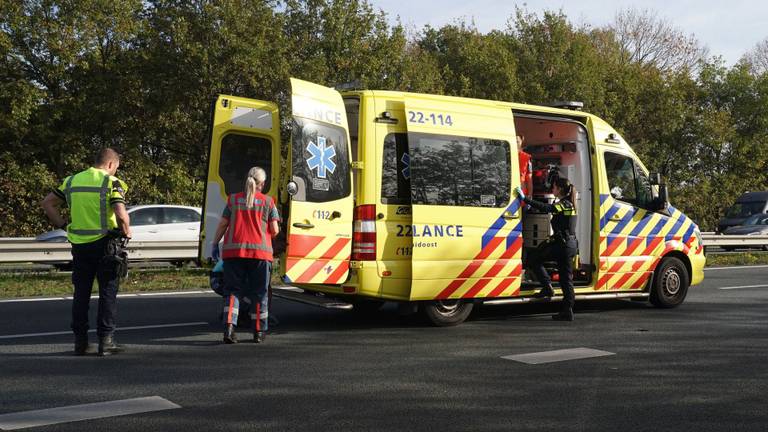 The rider fell on the A2 between Eindhoven and Weert (photo: WdG / SQ Vision).