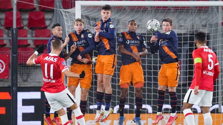 Willem II speelde als een team, maar dat was niet genoeg tegen AZ (foto: Orange Pictures).