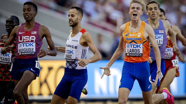 Niels Laros plaatst zich voor de finale 1500 meter bij WK Atletiek.