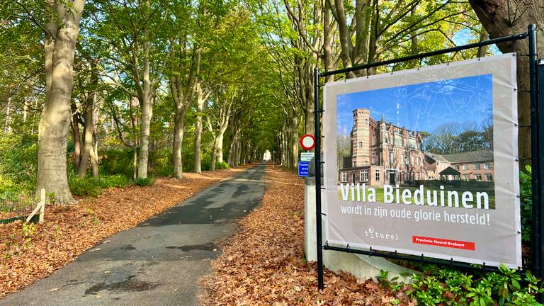 De ingang van landgoed Bieduinen bij Putte. (foto: Raoul Cartens)