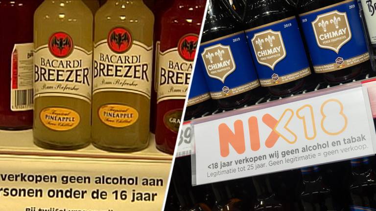 Van geen alcohol onder de zestien jaar, naar NIX18. (Foto: Omroep Brabant/ANP). 