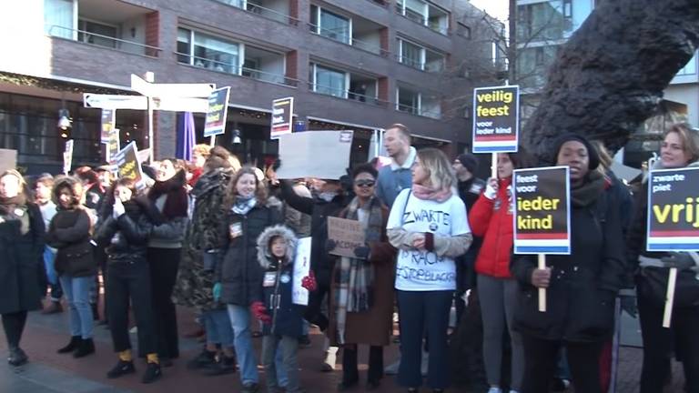 De demonstratie in Amstelveen. (Foto: Lokale Omroep Amstelveen)