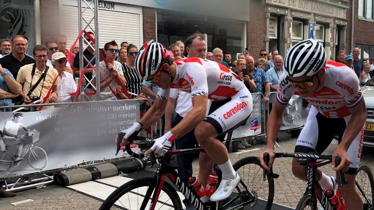 Mathieu van der Poel (rechts) deed een aantal keren mee aan de Draai van de Kaai (foto: Malini Witlox).