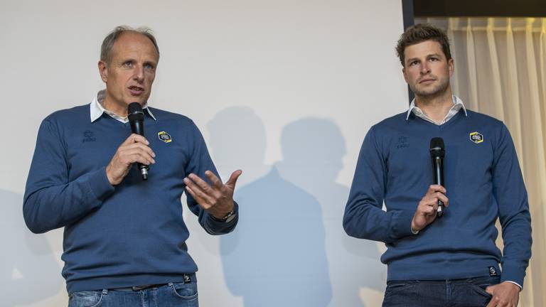 Schaatscoach Jac Orie en Sven Kramer als nieuwe directeur business development (foto: ANP/Vincent Jannink).