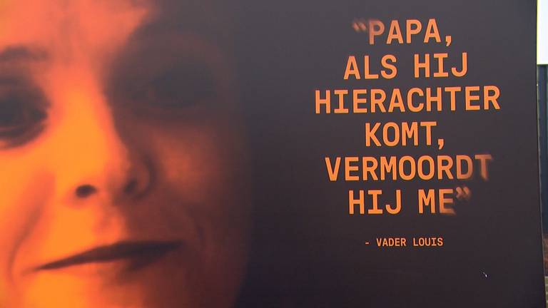 De foto van een slachtoffer op een tentoonstelling over femicide eerder dit jaar (foto: Omroep Brabant).