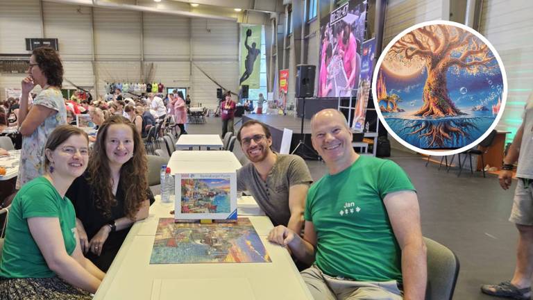 Jan en zijn dochters Inge en Maartje en schoonzoon Jim (foto: Jan Sinor).