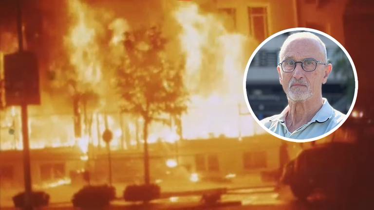 Ad de Bruijn (75) uit Tilburg overleefde de hotelbrand bij ’t Silveren Seepaerd (foto: Rogier van Son).