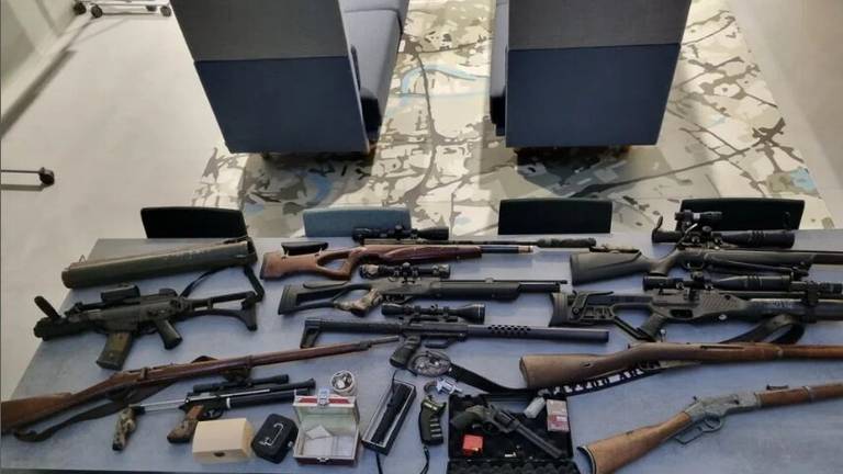 De wapens die in 2023 werden gevonden (foto: politie).