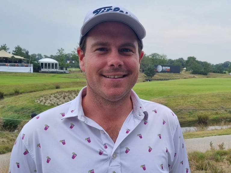 Golfer Lars van Meijel op Dutch Open in Cromvoirt
