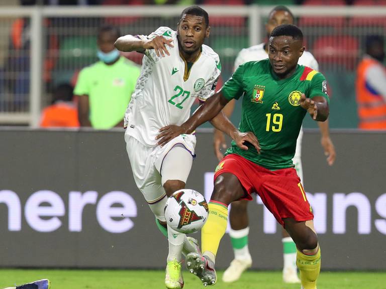Said Bakari in de wedstrijd tegen Kameroen (foto: ANP)