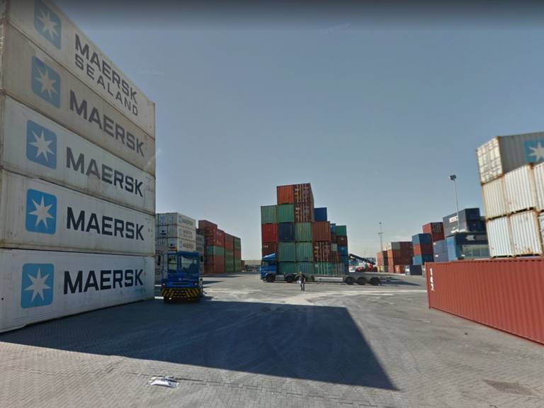 De huidige containerterminal (Foto: Google Earth)