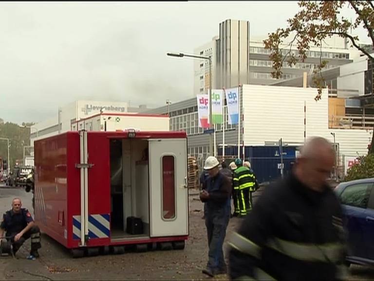 Brand in de nieuwbouw van het verloskundig centrum van het Lievensberg Ziekenhuis in Bergen op Zoom