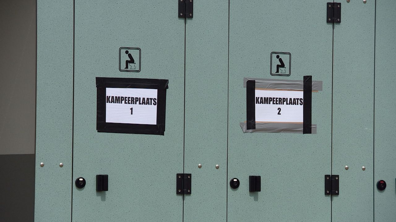 Iedere plek heeft eigen sanitair.