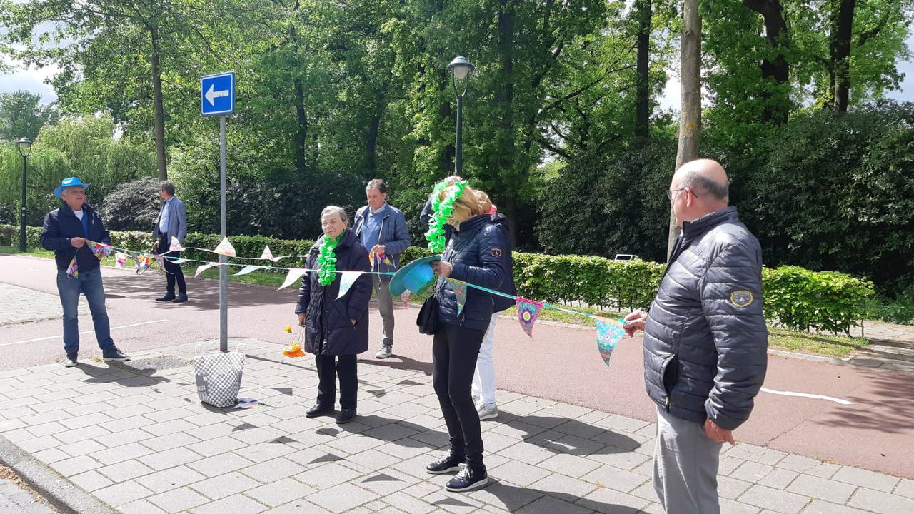 Een warm onthaal voor Frans (Foto: Wouter Engelkes).