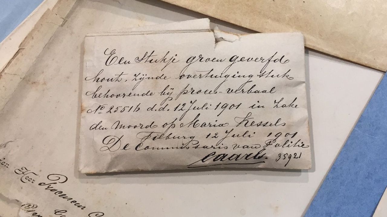 Het dossier Marietje Kessels. (Foto: twitter @bhicarchief)