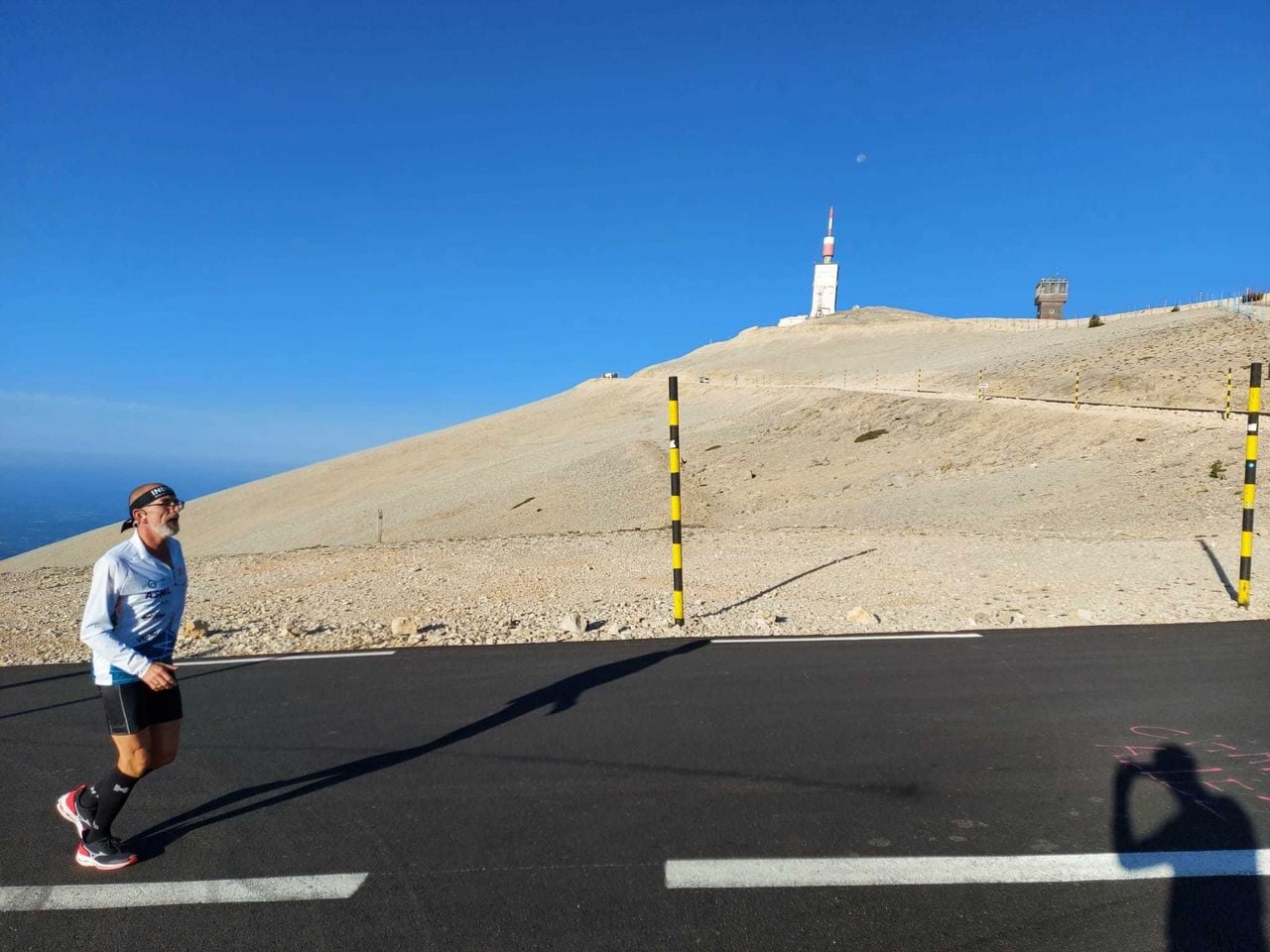 Kiske eerder vrijdag tijdens zijn eerste beklimming van de Mont Ventoux (Foto: Ruud van der Meijden).