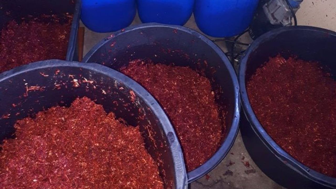 Bijna 360 kilo tabak werd in beslag genomen (foto: Facebook politie Dongen).