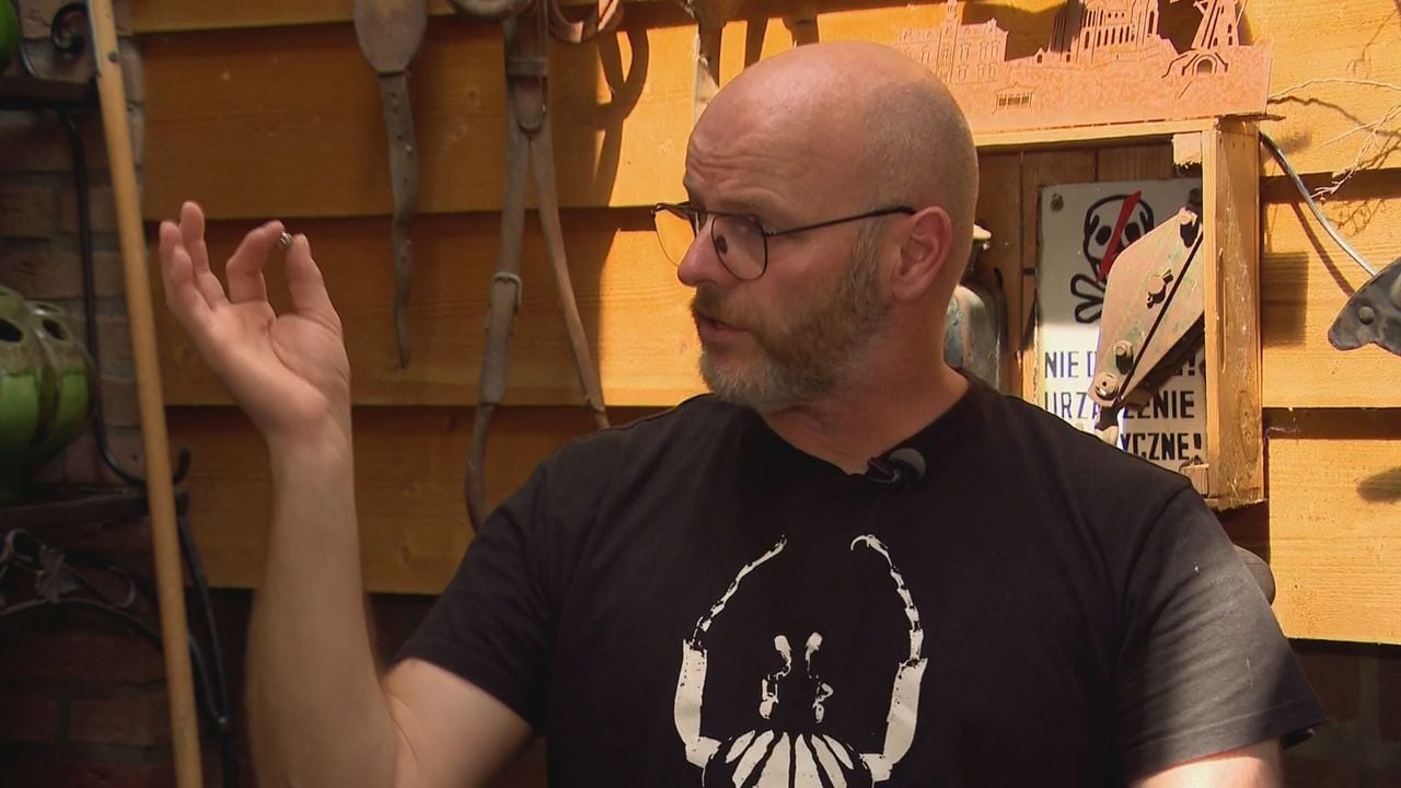 Ron zag een stalen balletje van een centimeter groot liggen (beeld: Omroep Brabant).