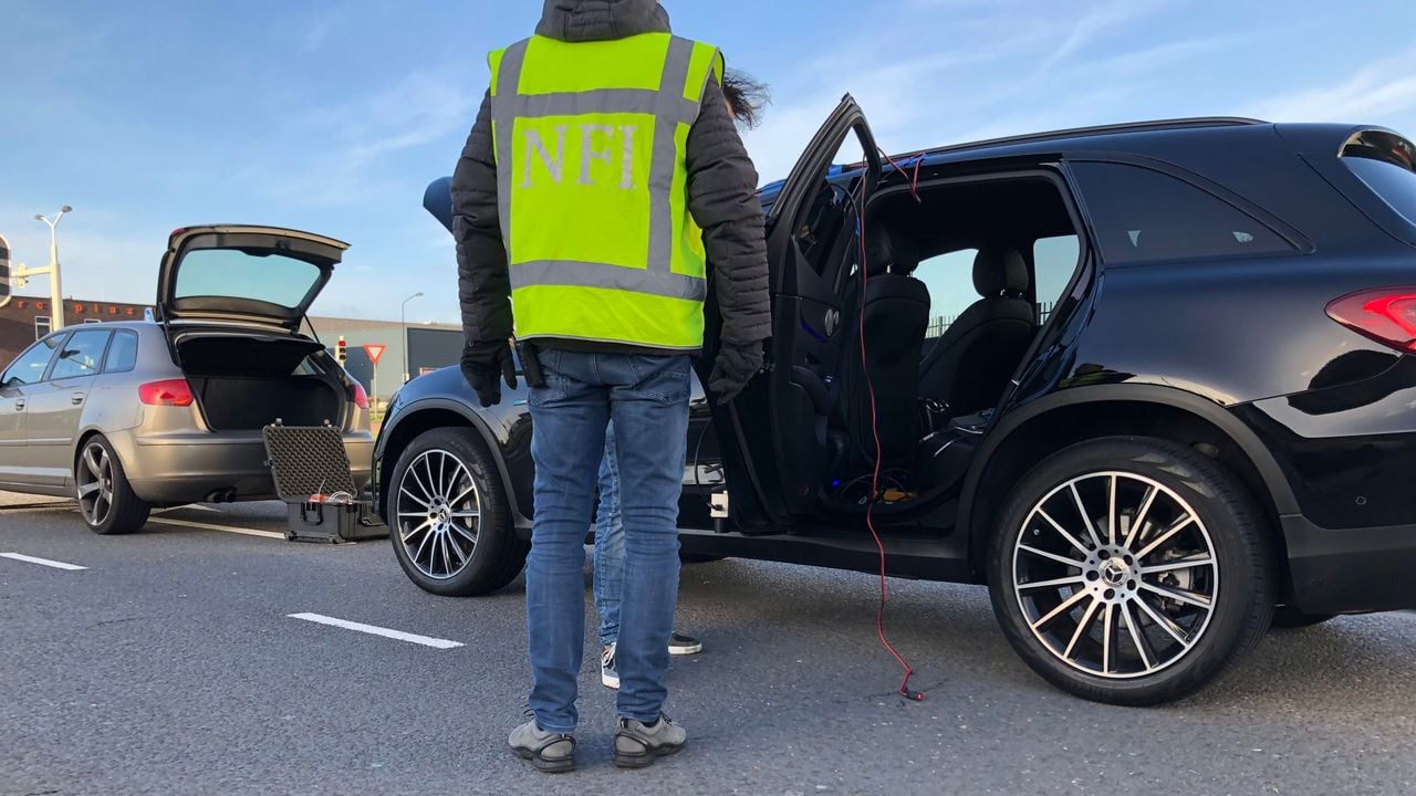 Reconstructie van het ongeluk. Foto: Willem-Jan Joachems.