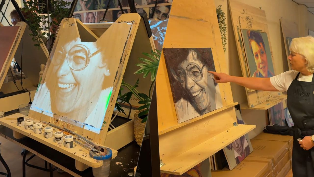 Er worden regelmatig portretten van dierbaren gemaakt (foto: Megan Hanegraaf).