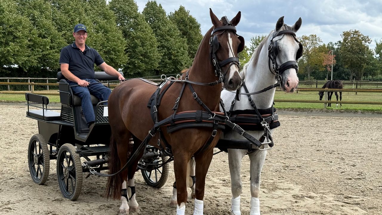 De tweespan van Erik waarmee hij regelmatig meedoet aan wedstrijden (foto: Erik Peeters) 