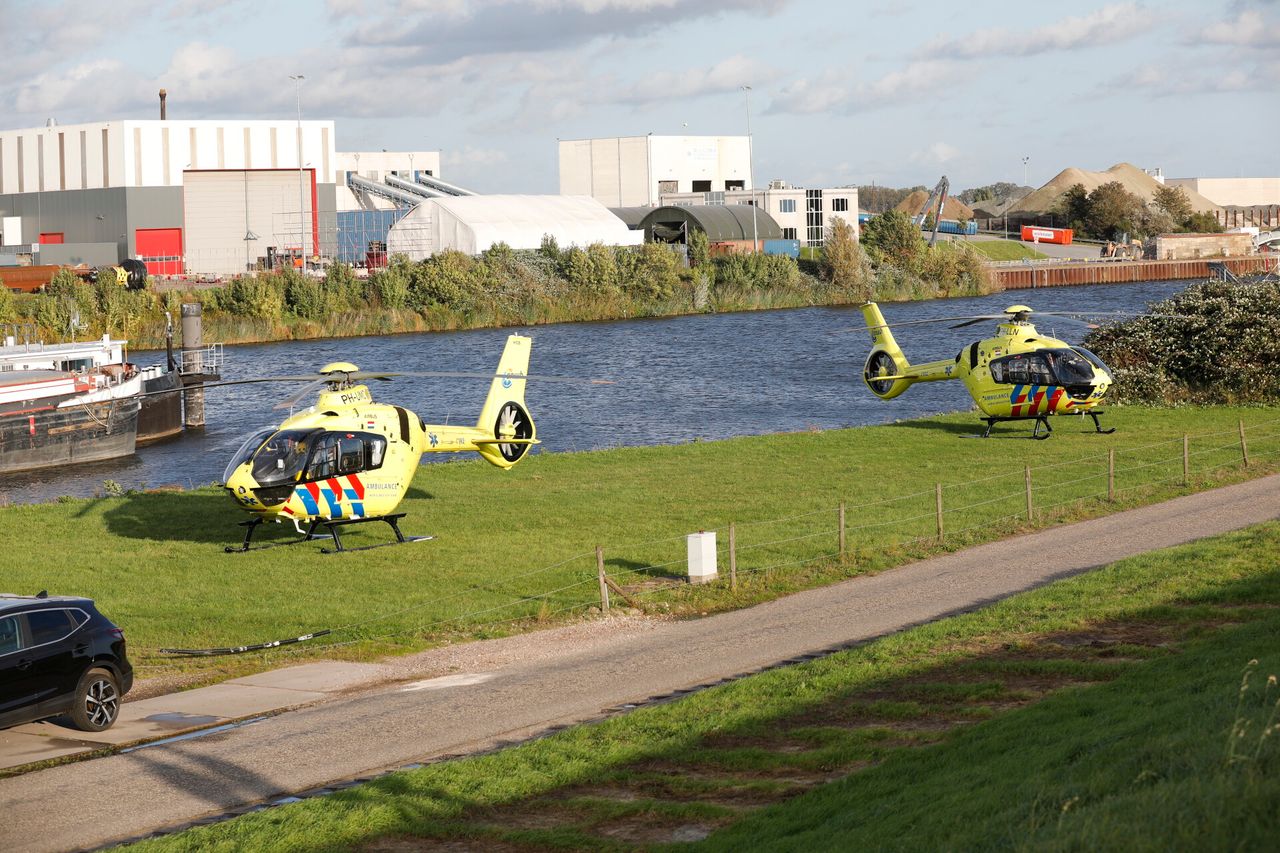 Ook twee traumahelikopters werden ingezet (foto: Christian Traets/SQ Vision).