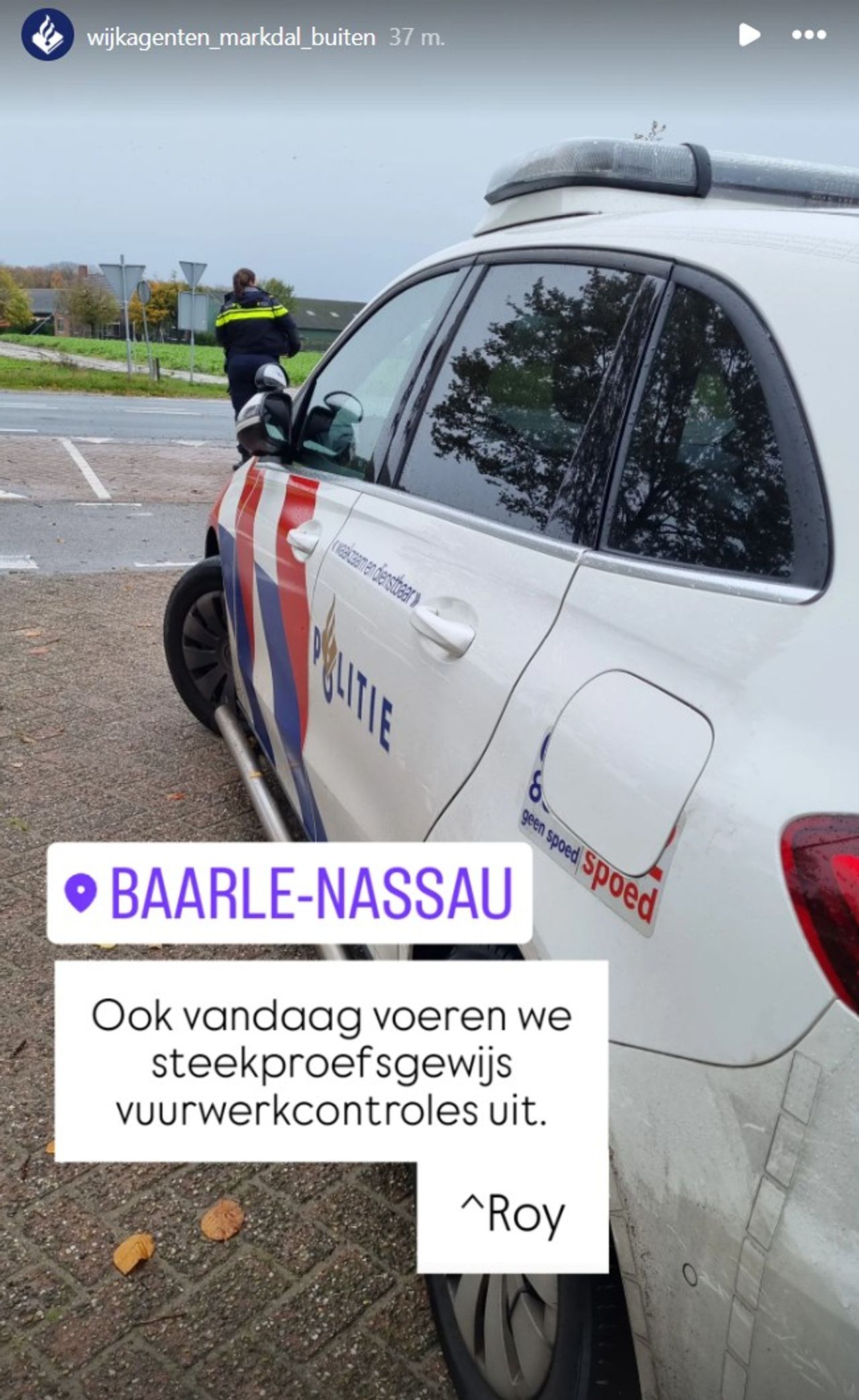 Foto: Instagram wijkagenten Markdal-buiten.