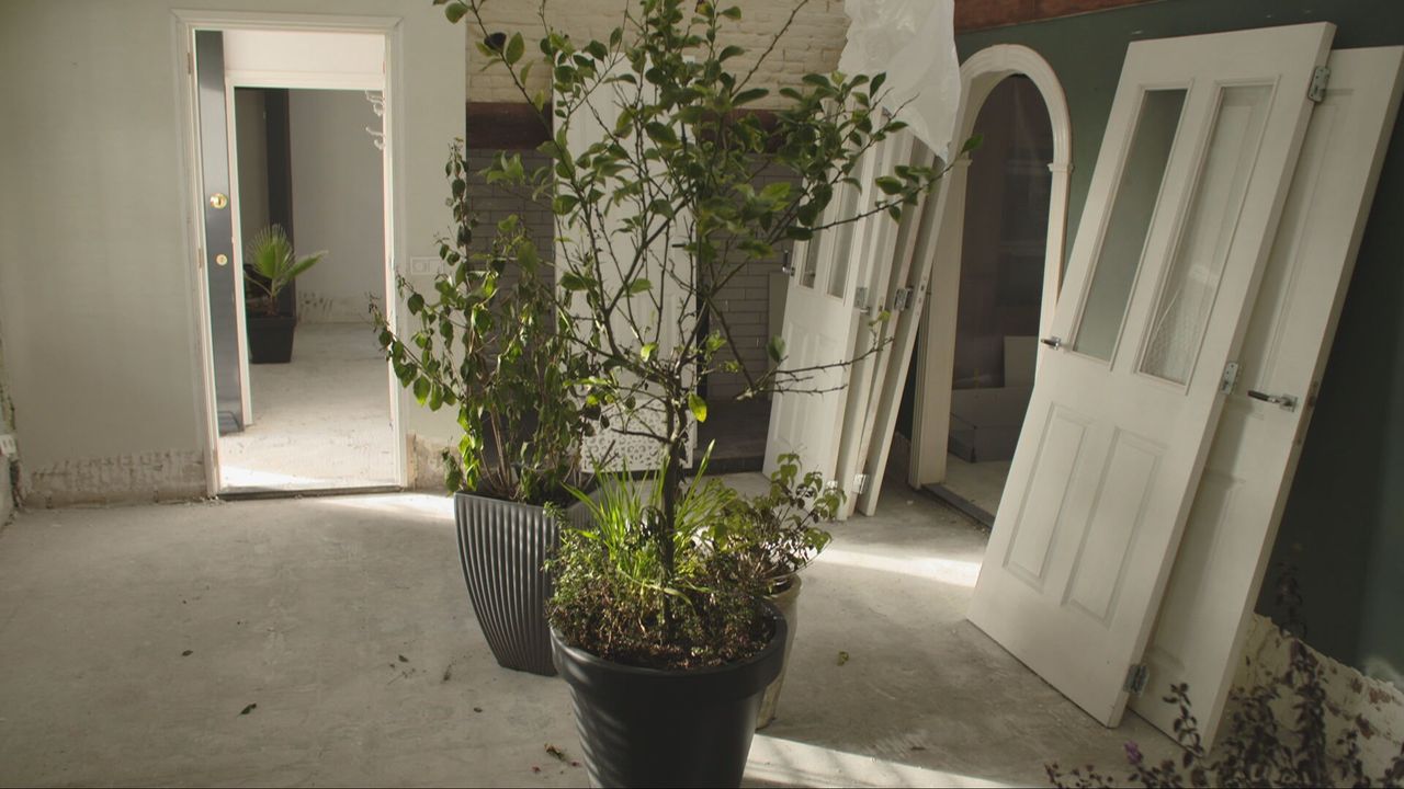 Een van de lege kamers van het huis van de Goordens (foto: Omroep Brabant).