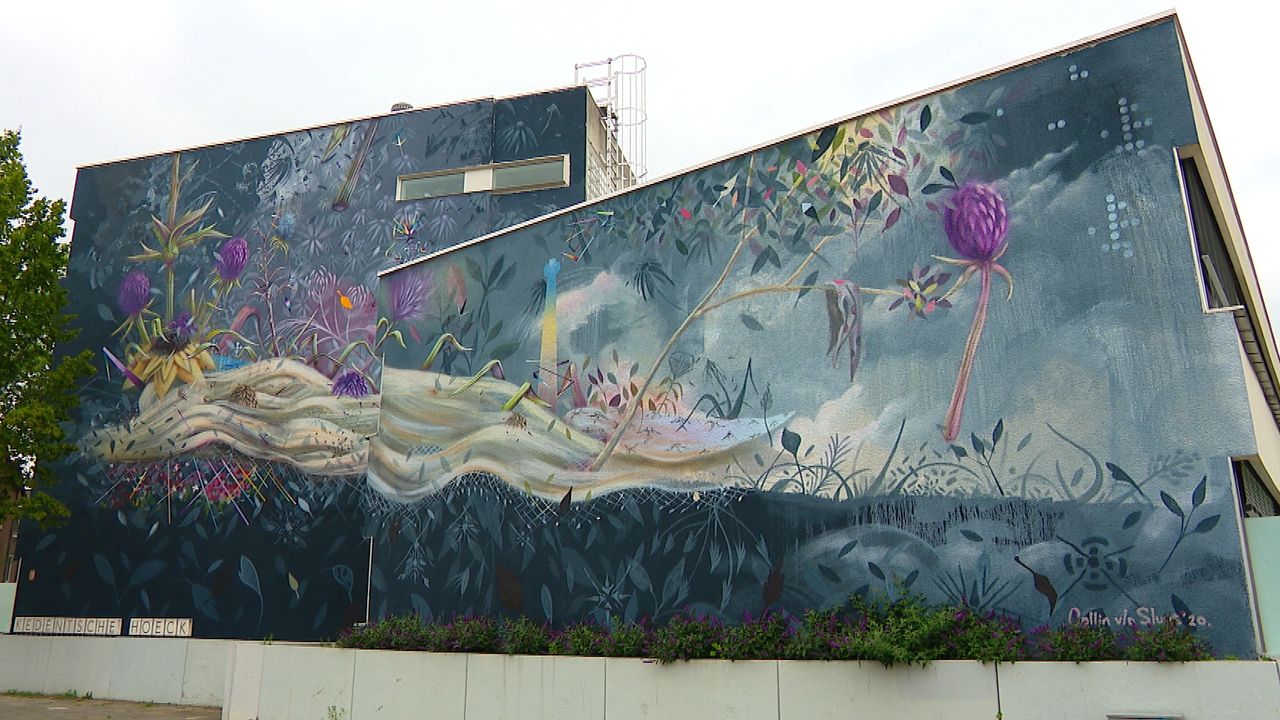 De muurschildering in betere tijden (foto: Omroep Brabant).