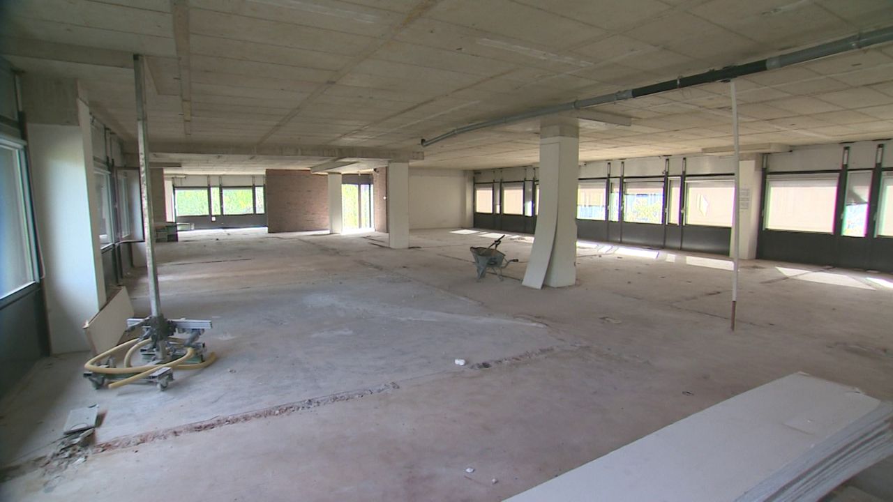 In het stadskantoor is al veel gesloopt. 