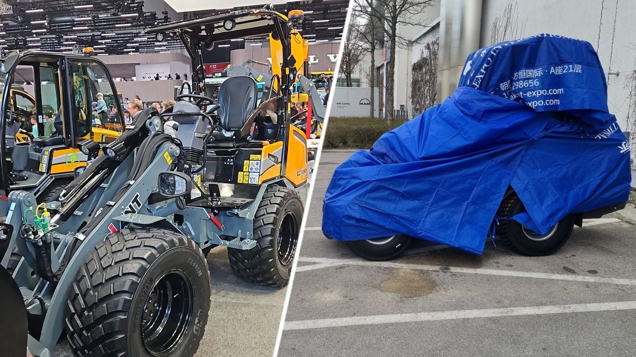 De shovel van Tobroco-Giant (links) en de ingepakte Chinese namaak-shovel (beeld: Tobroco-Giant).