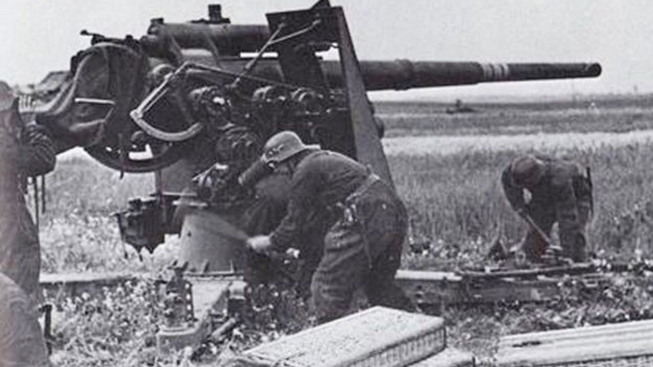 Duits .88 flak-kanon (foto: archief).