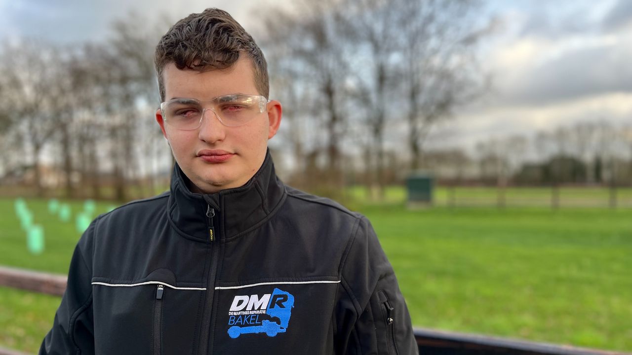 Willem verloor zijn zicht bij een vuurwerkongeluk (foto: Omroep Brabant).