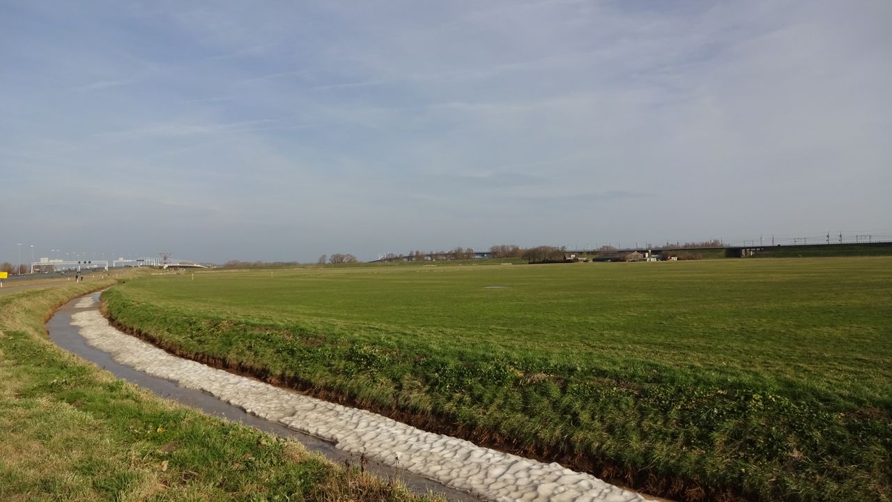 Sneeuw en zon in Moerdijk (foto: Anja Bastiaansen)