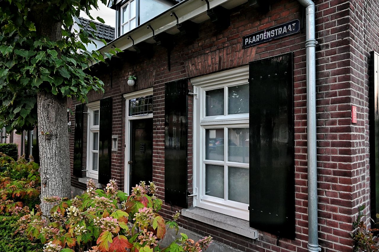 Het getroffen huis in Hilvarenbeek (foto: Persbureau Heitink).