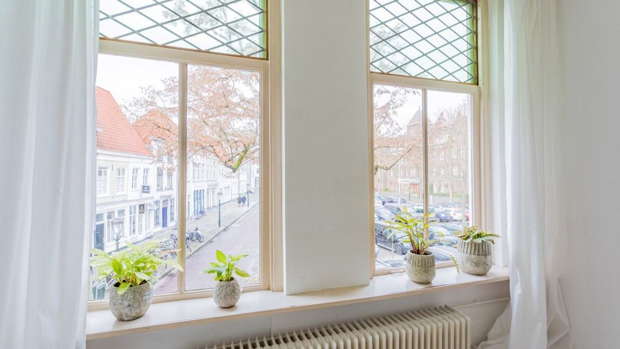 Het uitzicht vanaf de slaapkamer (bron: Van Kaam Makelaardij).)